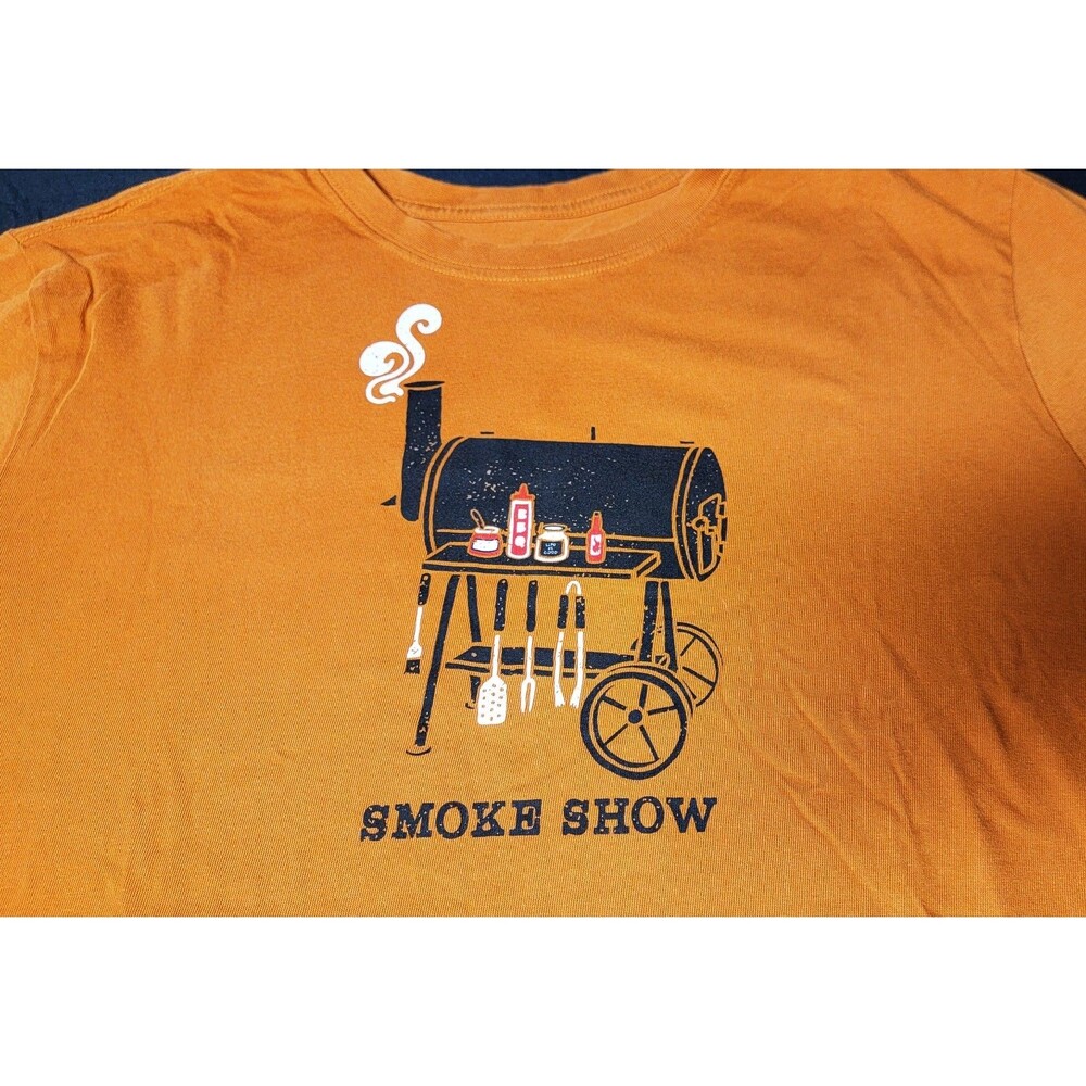 Life is Good Men Short Sleeve Crusher Tee Smoke Show Brown Large